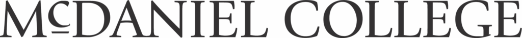 mcdanielcollege_black logo_one line_website