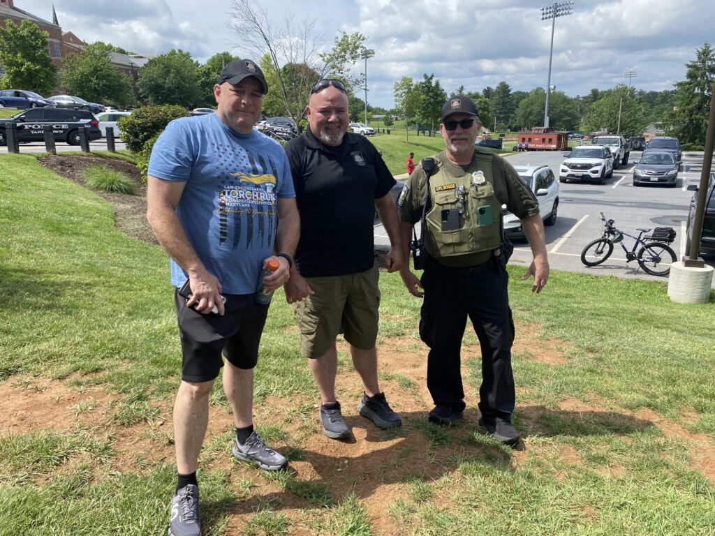 Three campus safety officers.